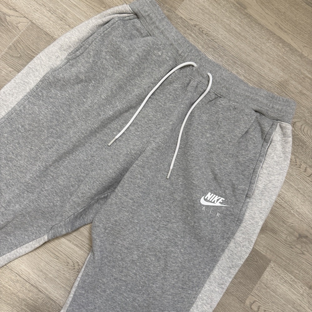 Nike Air Fleece Jogger Pants Mens XL Gray DD6348-063 Brushed Back Sweatpants
